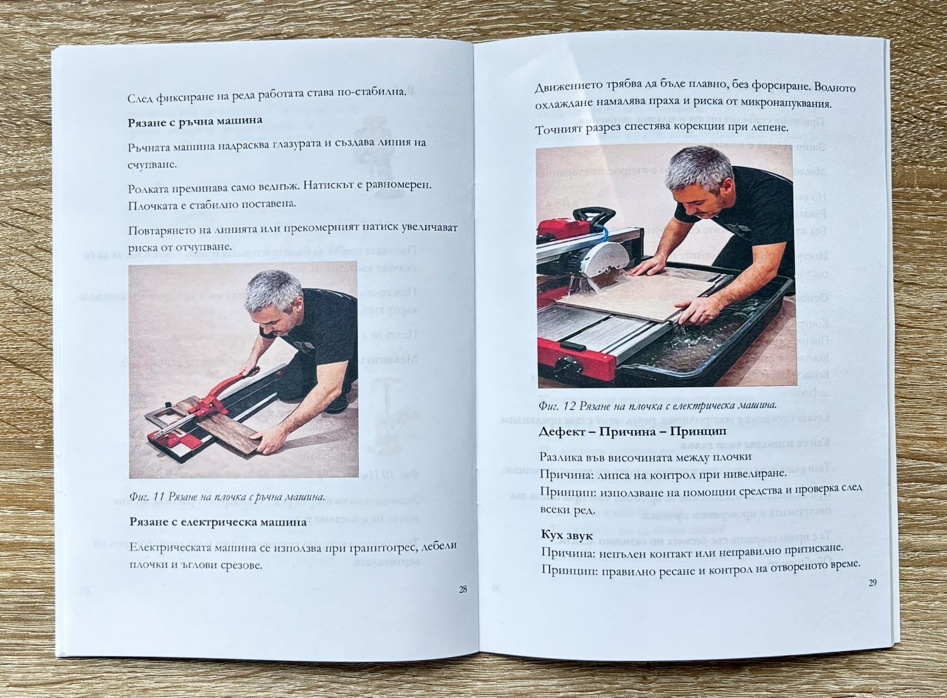 Рязане на плочки — ръчно и електрическо